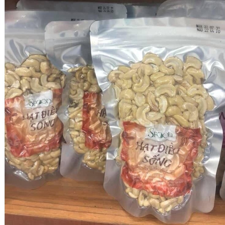 Hạt điều tươi Sfood 500gram, hạt điều sống làm sữa hạt