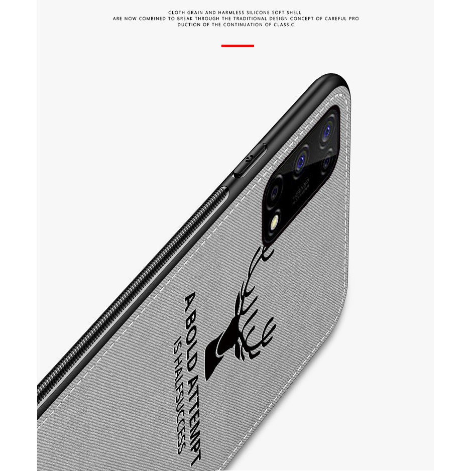 Ốp lưng Realme Q2 / V5 FREESHIP Từ 50k chống sốc vân vải hươu nai cao cấp