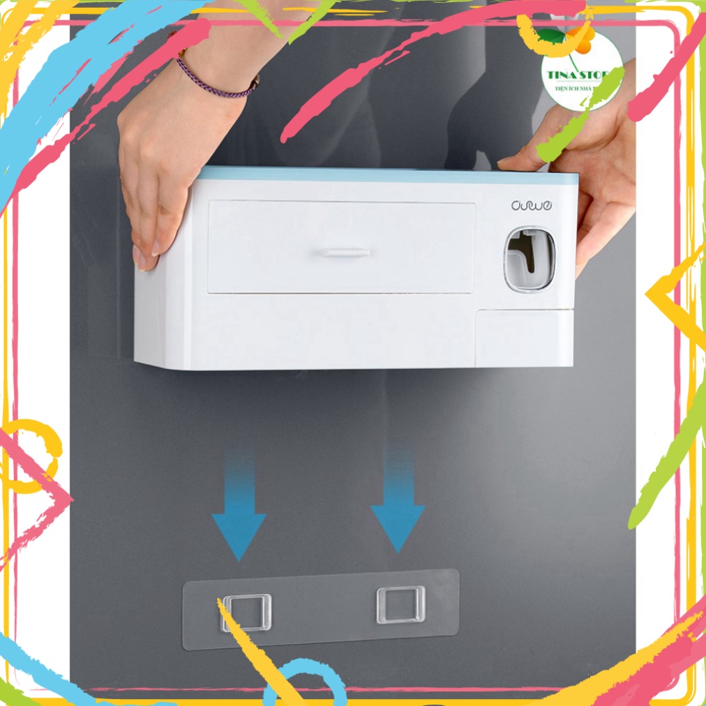 Kệ Để Đồ Nhà Tắm Đa Năng, 2 Cốc, 3 Cốc, 4 Cốc, Bộ Nhả Kem Đánh Răng Tiện Lợi, Dán Tường, Không Cần Khoan Tường