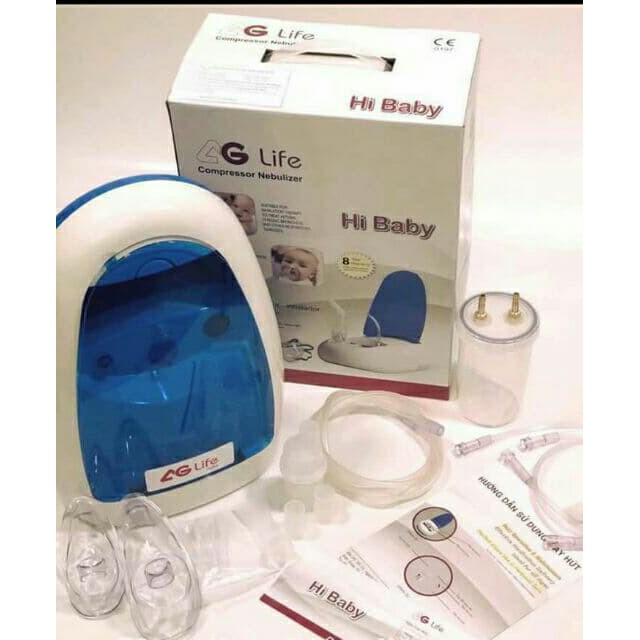 MÁY XÔNG HÚT HỌNG MŨI 2 TRONG 1 AG LIFE HI BABY