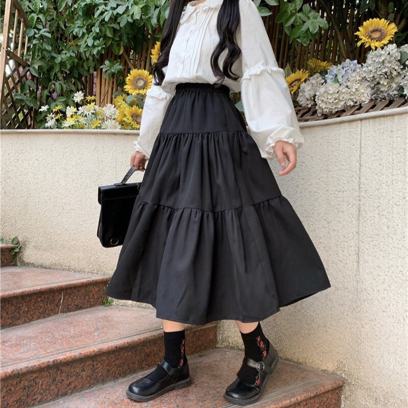 Chân Váy Ulzzang 2 lớp Siêu Xinh, Chân váy Vintage 3 Tầng xoè dáng dài | BigBuy360 - bigbuy360.vn