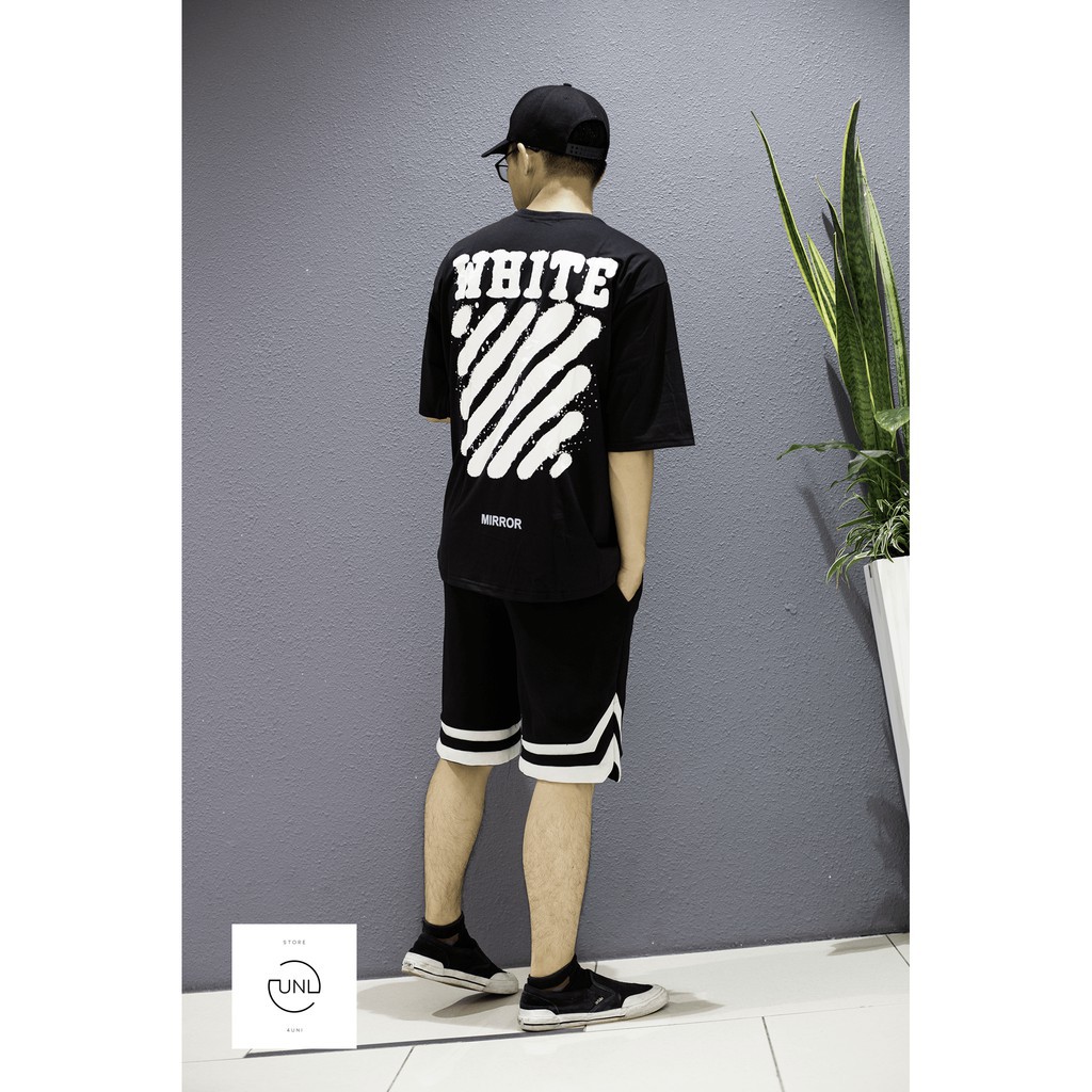 Set quần áo thể thao Off.W.hite ( Áo thun tay lỡ off.w.hite + Quần short 2v ) | Lee Hoàng Group