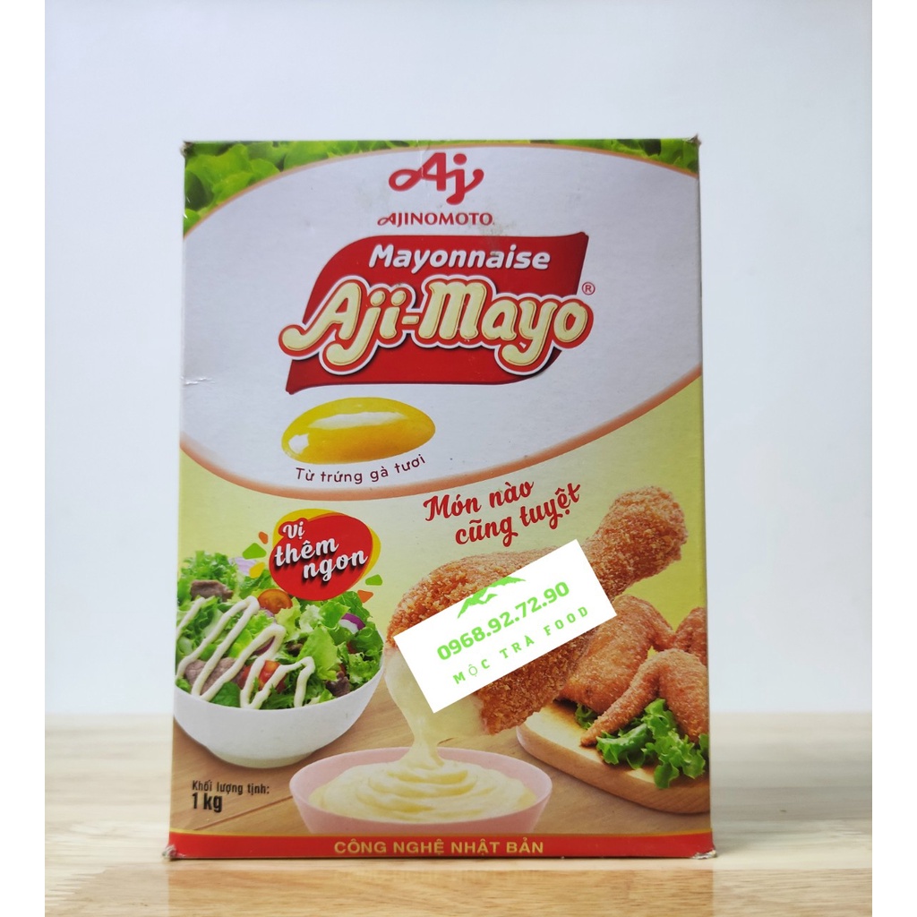 Xốt Mayonnaise hiệu Ajinomoto hộp 3kg Ajimayo Sốt Trộn Salad Ăn Bánh Mì
