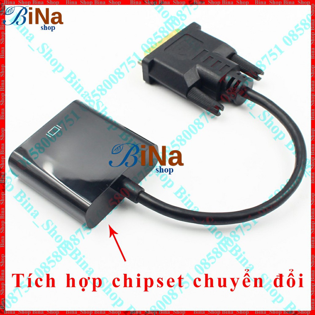 Cáp chuyển DVI-D (24+1) sang VGA có IC