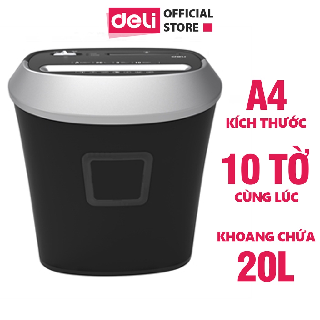 Máy Hủy Tài Liệu Cao Cấp Deli Chính Hãng - Phù Hợp Cho Bảo Mật Giấy Tờ Trong Doanh Nghiệp, Văn Phòng, Nhà Trường - E9948