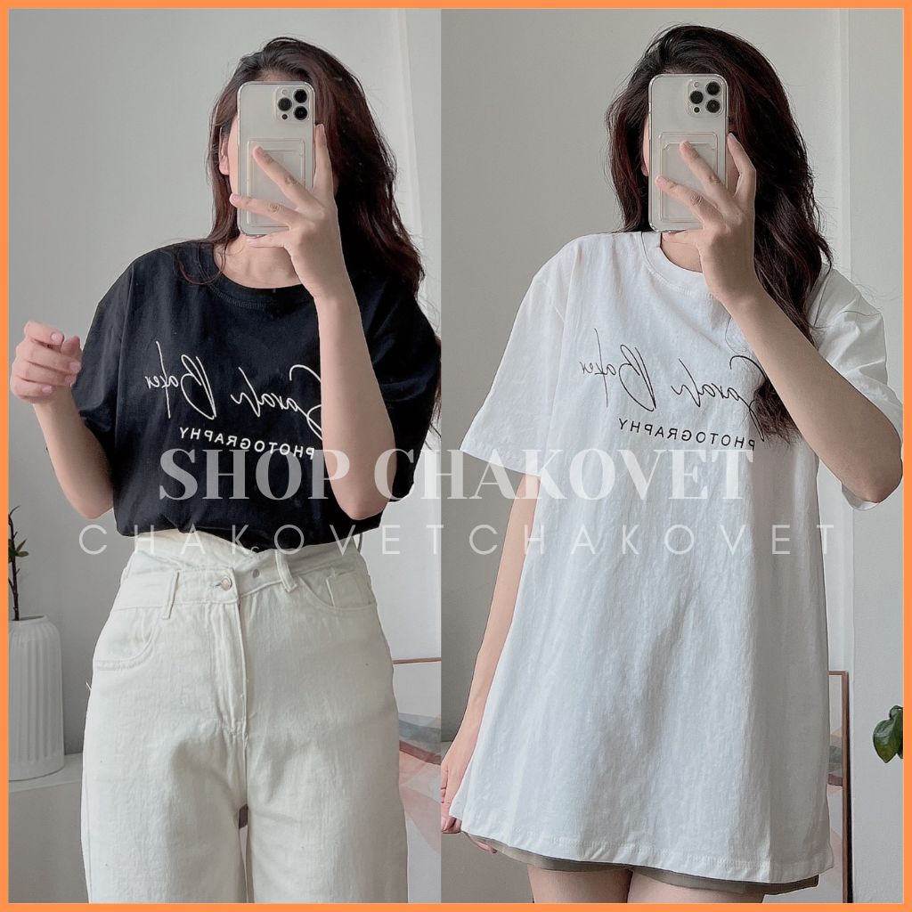 Áo thun tay lỡ Unisex A8241 Áo phông nam nữ Basic Tee oversize form rộng cực cá tính - CHAKOVET