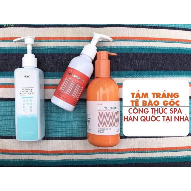 Bộ tắm trắng body Max White Genie tại nhà