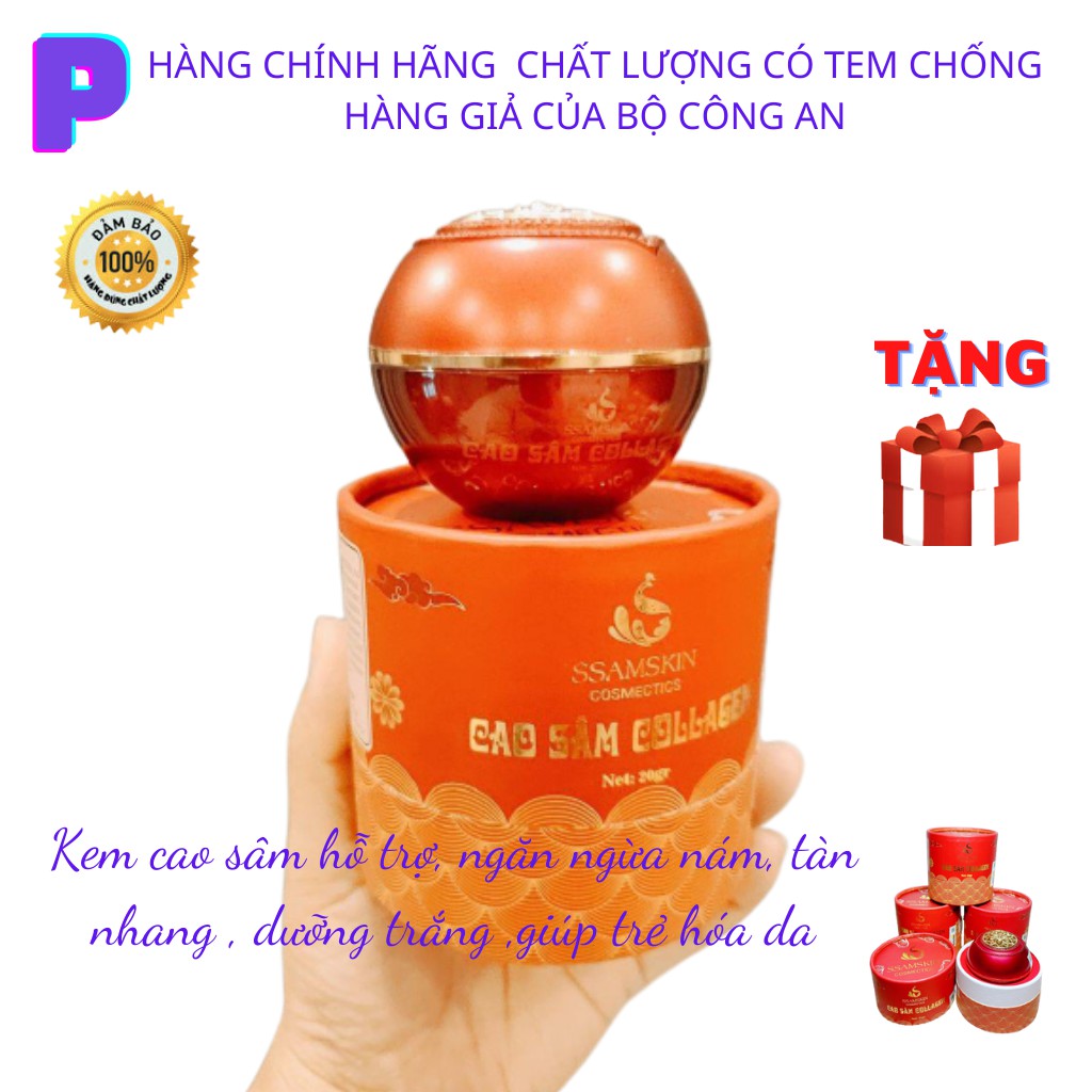 Kem Dưỡng Trắng Da Mặt Nâng Tone - Ngừa Nám Tàng Nhang - Nâng Cơ Dưỡng Ẩm Trẻ Hóa Da Hiệu Quả Ssamskin 20gr Chính Hãng