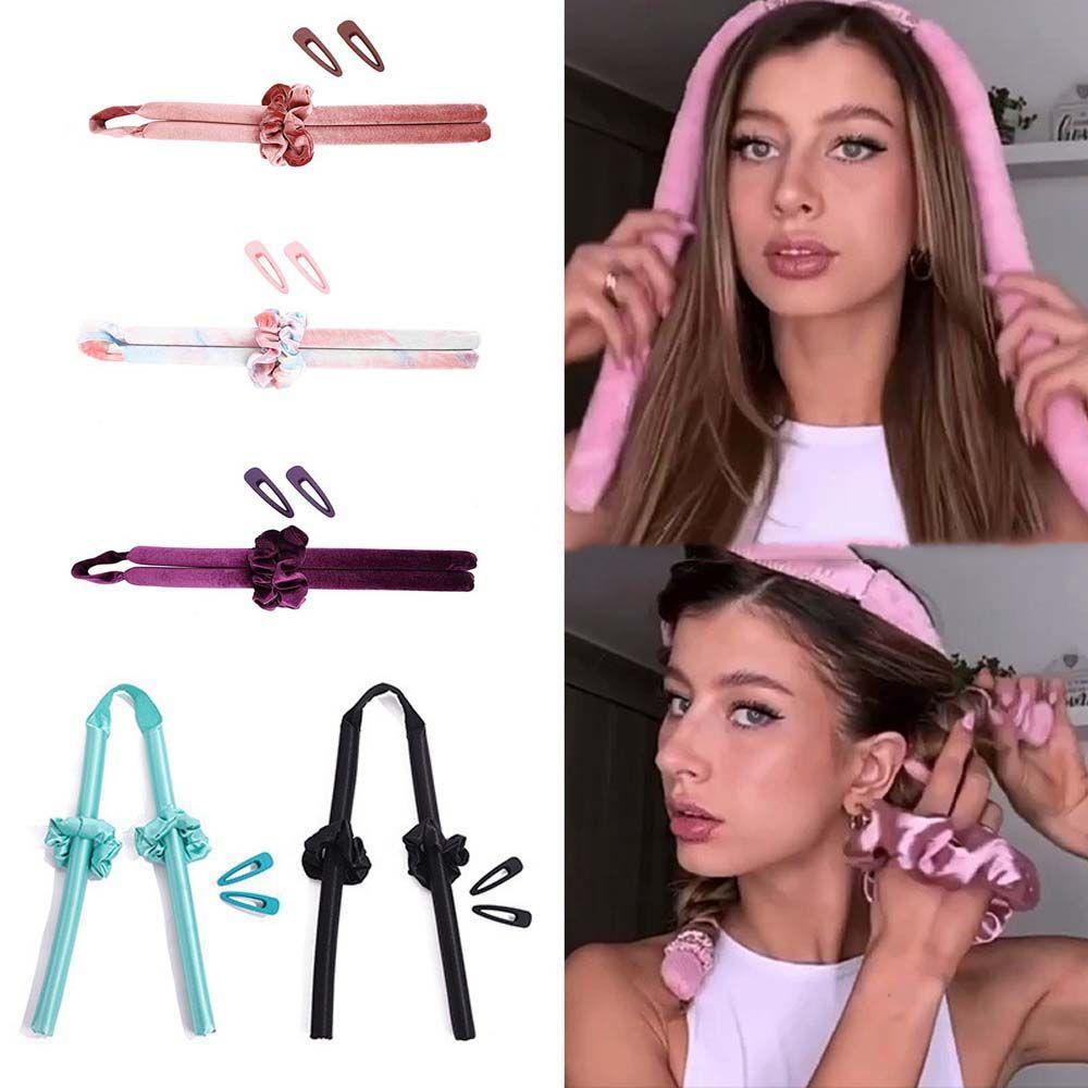 Bộ Dụng Cụ Uốn Tóc Xoăn Gợn Sóng Kèm Mút Xốp Chuyên Dụng Cho Salon