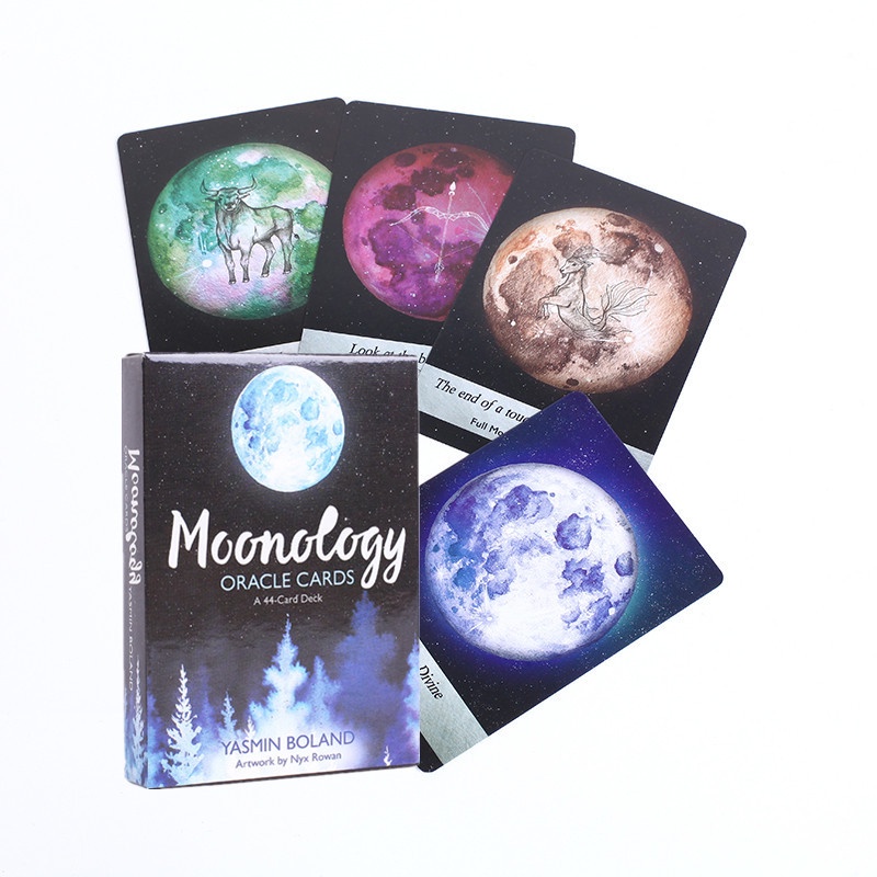 Bộ bài bói Tarot Oracle Moonology hấp dẫn bản đẹp (Quét mã QR Code)
