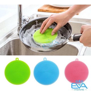 Combo 3 Miếng Rửa bát Bát Silicon Có Quai Treo