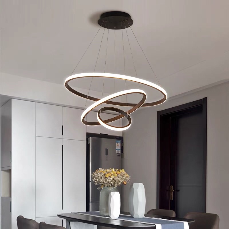Đèn Thả 3 Vòng Hiện Đại Trang trí nội thất kích thước 20-40-60cm