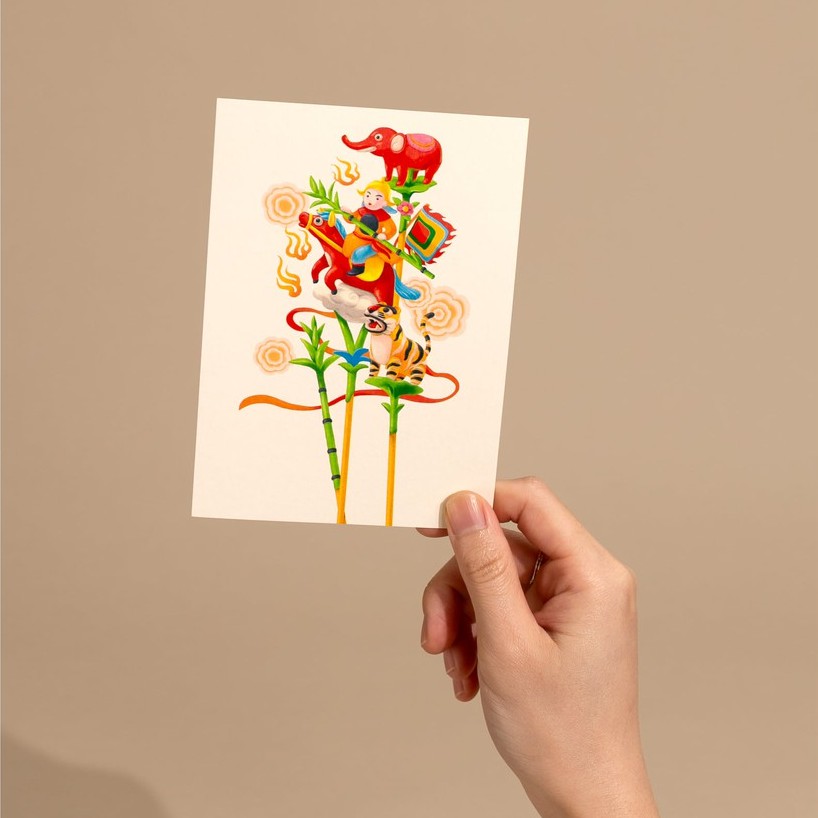 Postcard mẫu Tò He