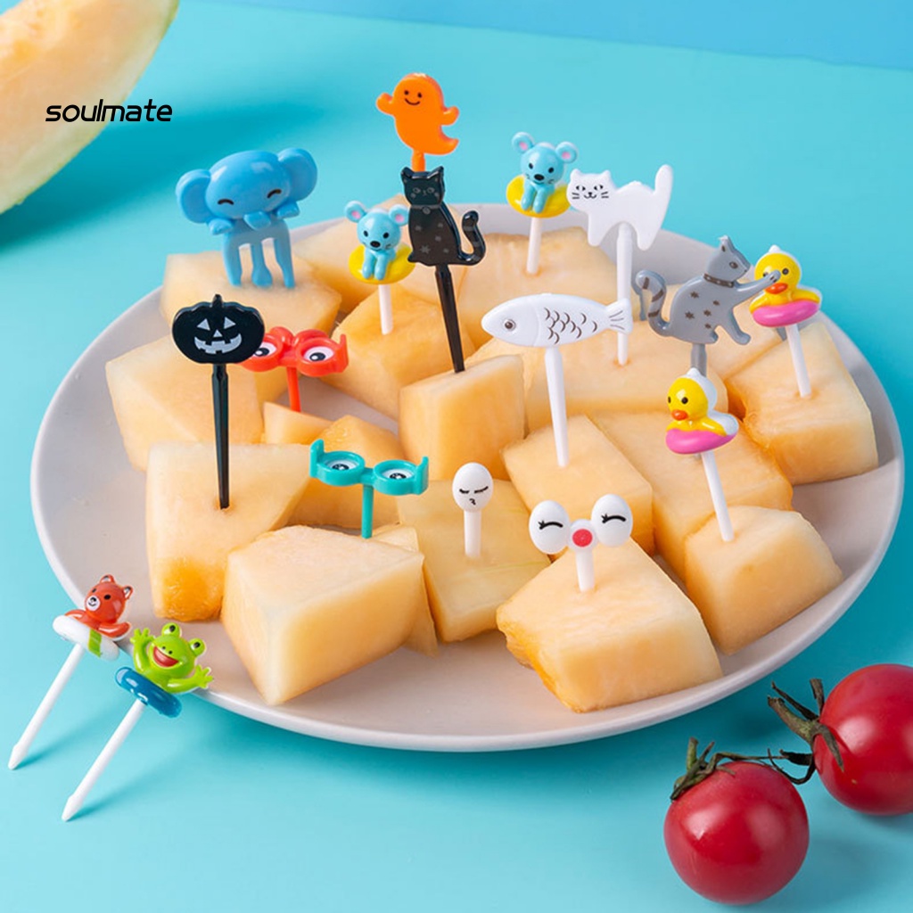 (soulmate) Mini Bento Stick Halloween Design Food Pick Trang trí cho trẻ em