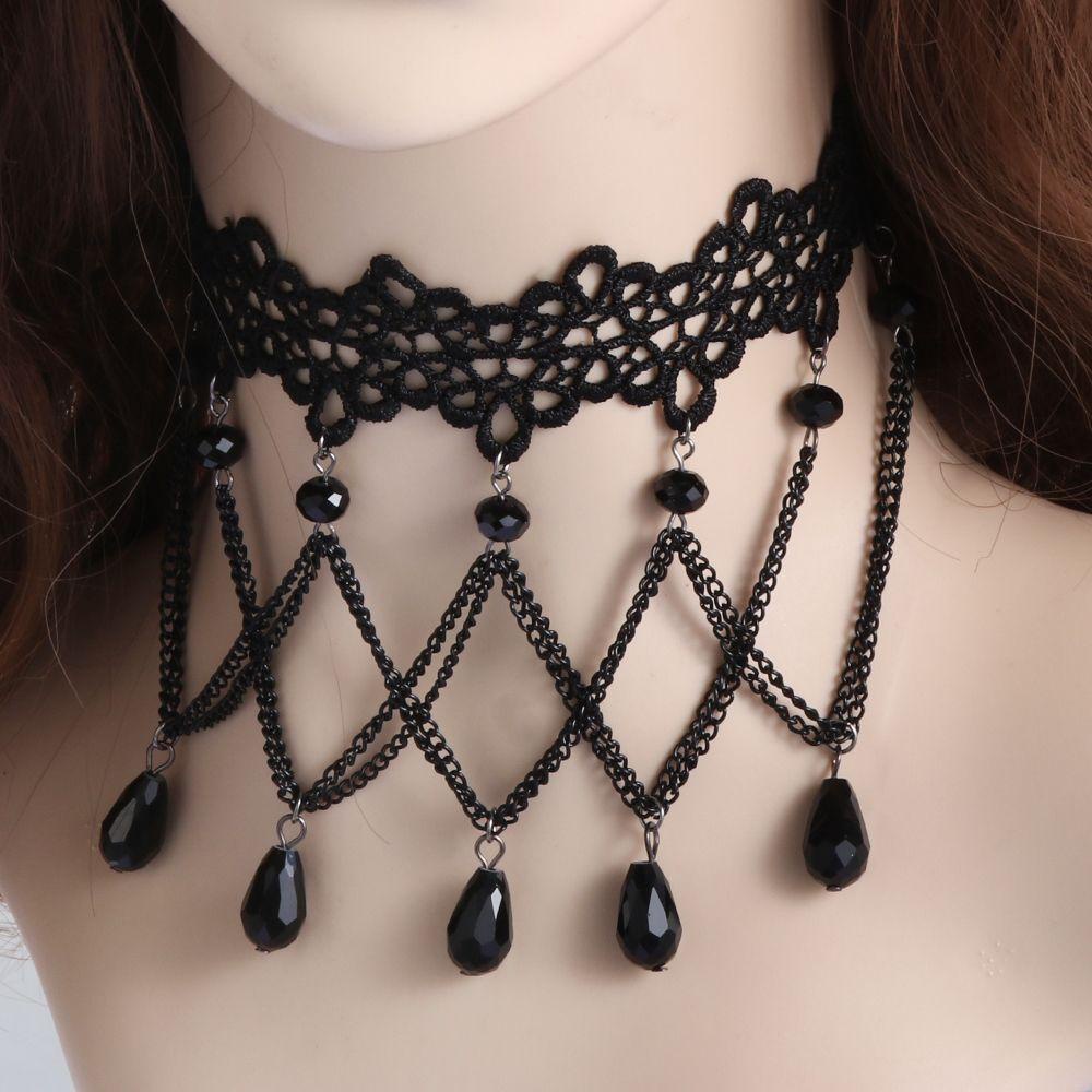EUTUS Vòng Cổ Choker Phong Cách Gothic Quyến Rũ