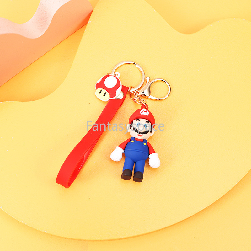 Nintendo Game Character Mario Cartoon Keychain Cute Doll Car Pendant Couple Bag Accessories Business Gift Student Backpack Decoration Pendant Switch