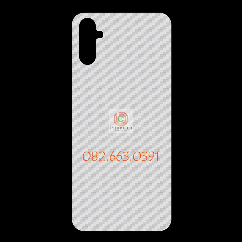 Miếng dán mặt lưng skin carbon Realme C3