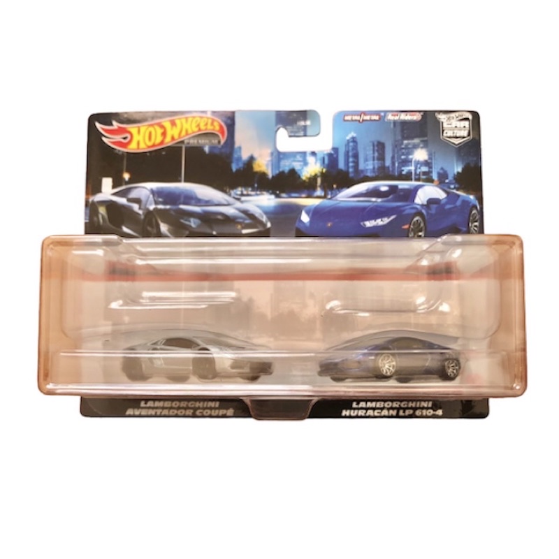 Hot Wheels Văn hóa ô tô Lamborghini Aventador Coupe + Lamborghini Huracan LP 610-4