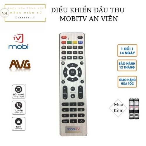 Điều Khiển Đầu Thu MobiTV - An Viên - Remote Đầu MobiTV - An Viên.