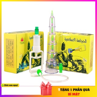 Bộ giác hơi online không dùng lửa 12 ống hút chân không kèm 1 ống bơm tốt giảm đau nhứt