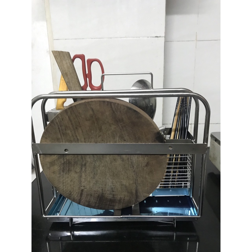 Giá dao thớt, gia vị, chai lọ đa năng, nan vuông, bề mặt mạ chrome