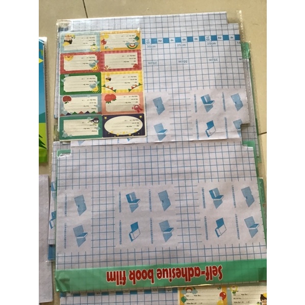 10 Tờ Bọc sách vở decal các cấp, bìa decan bọc sách trong suốt