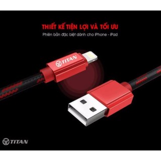 Cáp sạc nhanh sợi carbon - dài 3 mét - titan ca16 - chính hãng