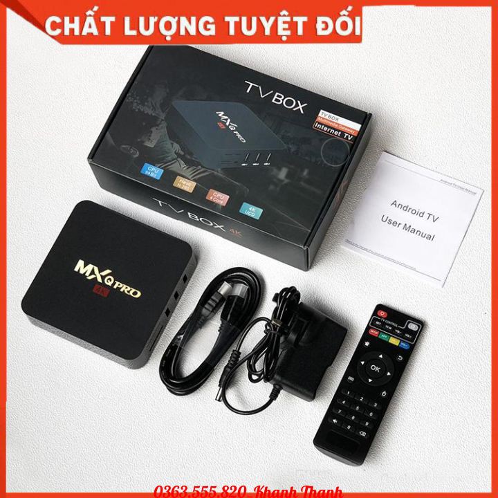 Android TV BOX MXQ (Rockchip SK329/1G/8G) - Hộp chuyển đổi TV thường thành TV thông minh Android MXQ PRO 4k Android 7.1