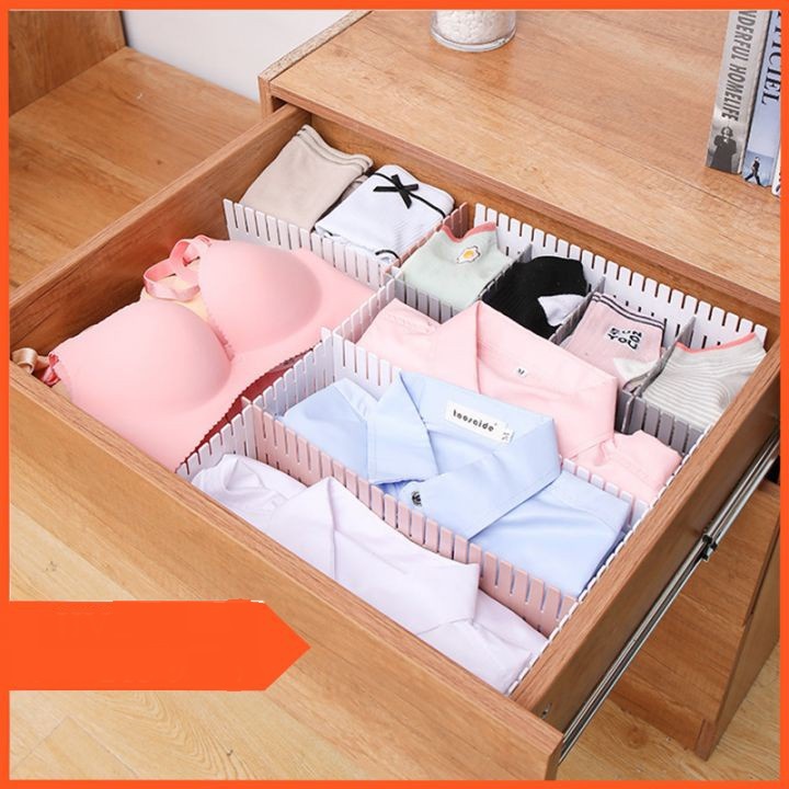 [Rẻ Nhất Shopee] Bộ 4 vách chia ngăn kéo tủ thông minh bằng nhựa