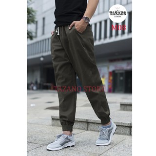 Quần Jogger Kaki Nam Co Giãn 4D Hàng Xuất Khẩu (Màu Xanh Rêu)