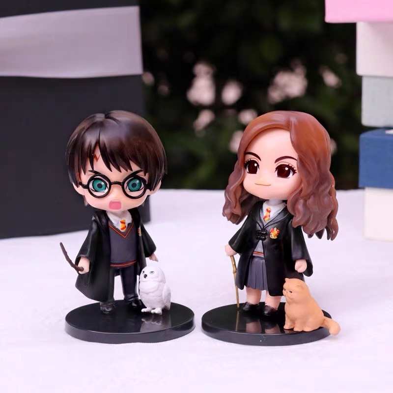 Mô hình Harry Potter - Mô hình Harry Potter Ron Hermione Chibi 20cm