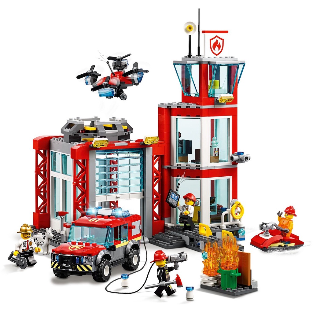 Đồ Chơi Lắp Ráp LEGO City 60215 Trạm Cứu Hoả
