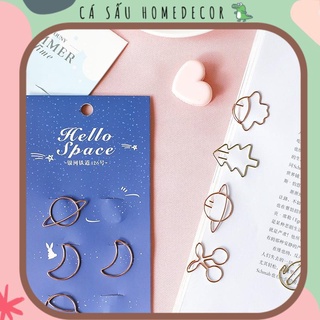 Ghim Kẹp Giấy, Bookmark Chặn Sách, Kẹp Ảnh Bằng Kim Loại