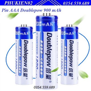 bộ 3 pin tiểu (pin đũa )sạc AAA Doublepow 900 mAh lắp điều khiển tivi ,điều hòa...