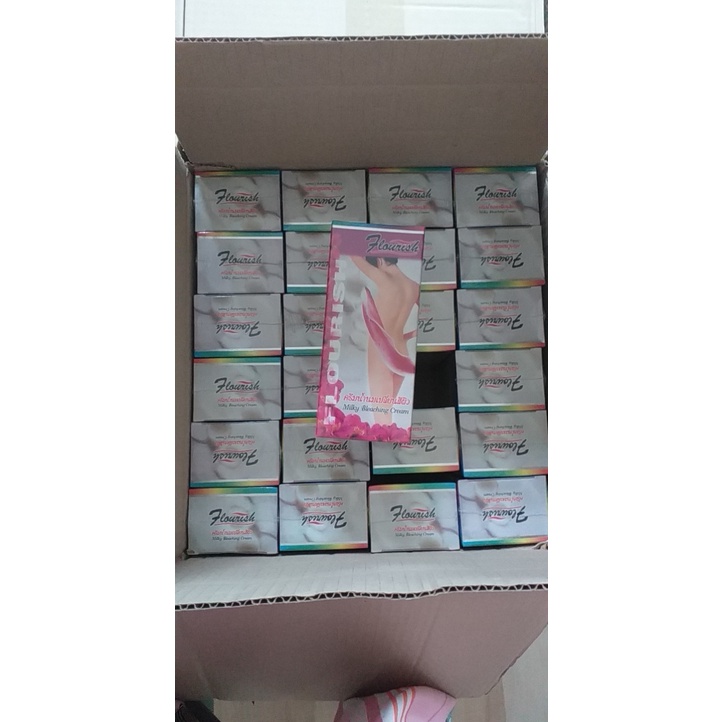 Kem tắm trắng hình chiếc lá Flourish Thái Lan