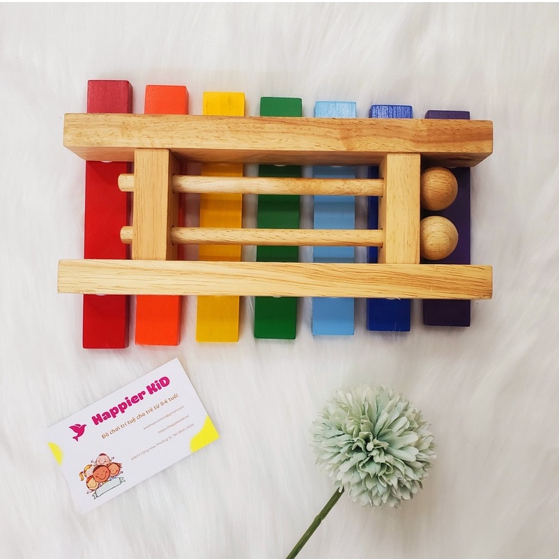 ĐÀN MỘC CẦM 7 THANH XYLOPHONE WINWINTOYS, ĐÓNG GỖ CHẮC CHẮN, KÍCH THÍCH THÍNH GIÁC VÀ VẬN ĐỘNG TINH CHO TRẺ NHỎ