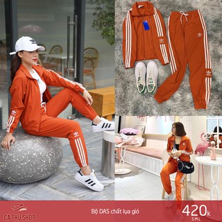 Bộ thể thao nữ chất gió 2 lớp