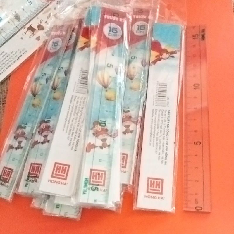 Thước kẻ hồng hà 20cm