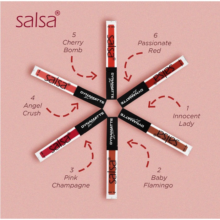 (hàng Mới Về) Son Môi Salsa Dyna Matte Chất Kem Bpom | BigBuy360 - bigbuy360.vn