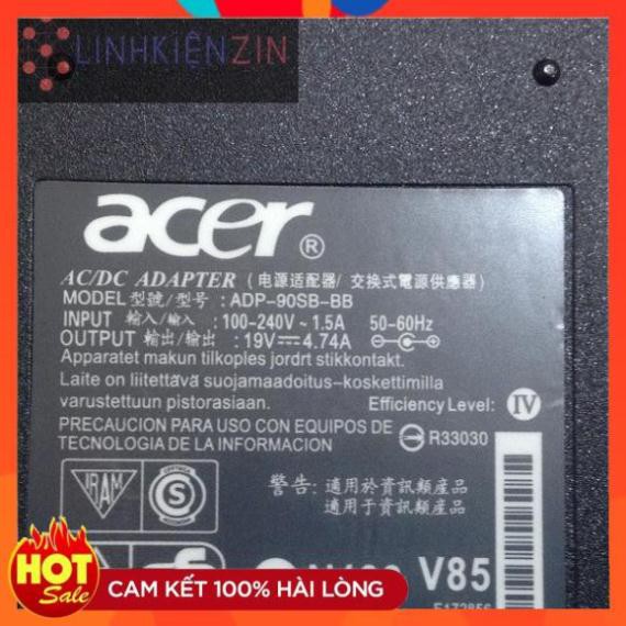 [BH12Tháng] Sạc Laptop Acer Aspire 5733 5738 5739 5740 5741 5742 19V 4.74A Tặng đèn LED USB