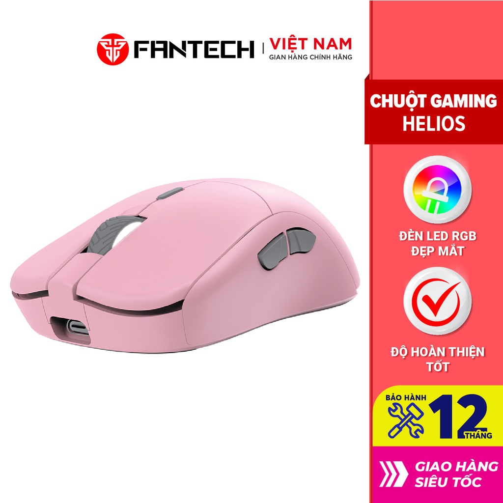 [Mã BMLT300 giảm 10% đơn 499K] Chuột Gaming Không Dây Fantech XD3 HELIOS 16000DPI LED RGB 16,8 Triệu Màu 6 Phím Macro