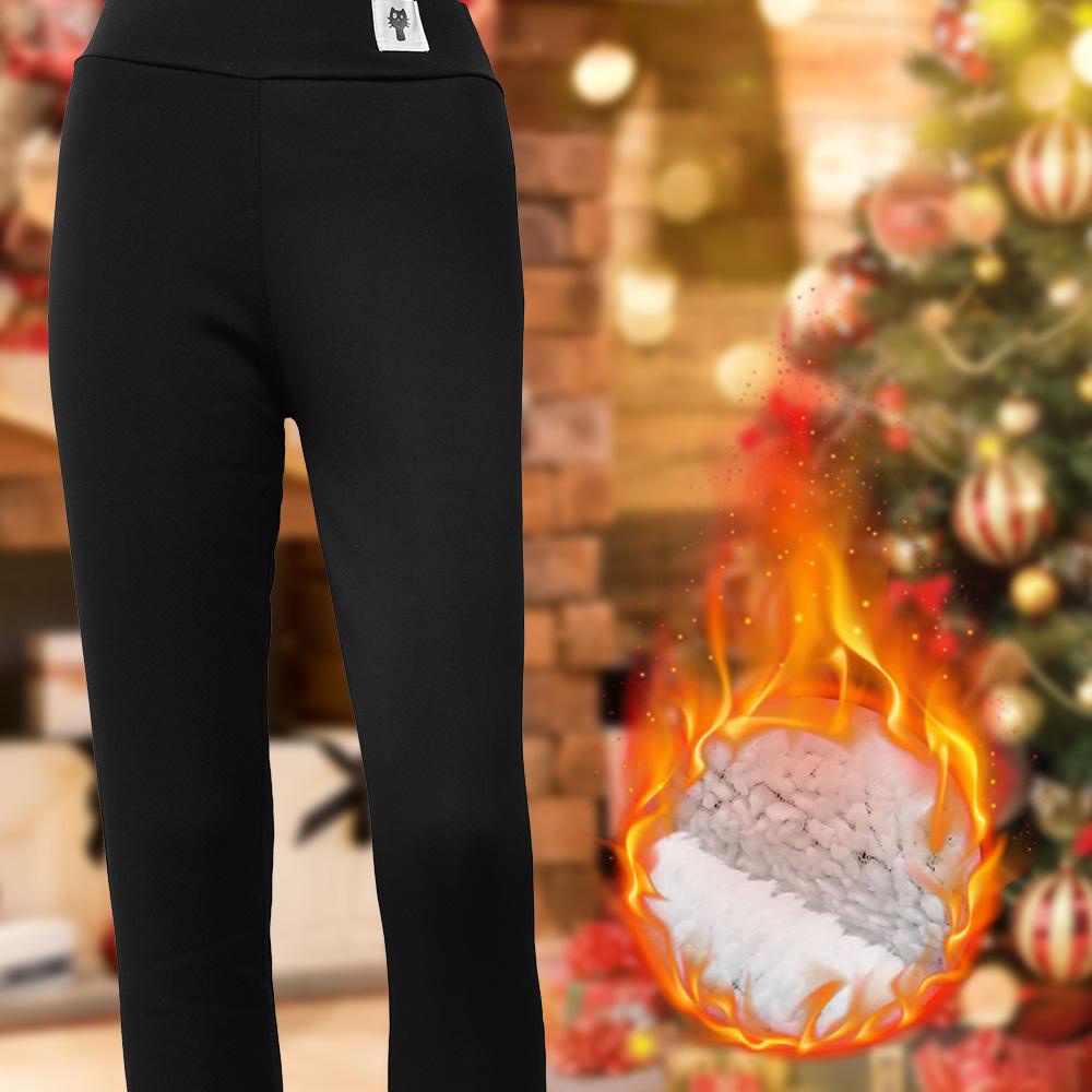 Quần Legging Len Lông Cừu Lưng Cao Thiết Kế Xinh Xắn Cho Nữ