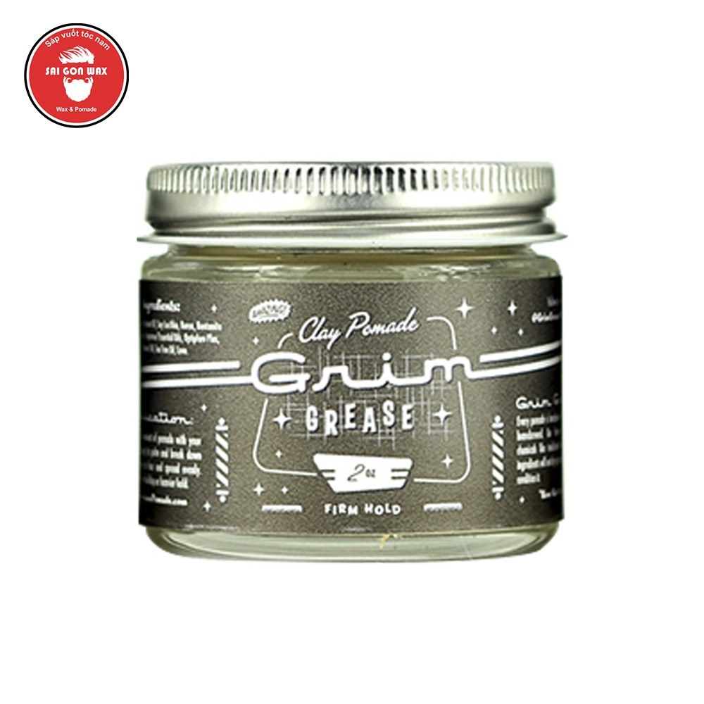 Sáp vuốt tóc Grim Grease Clay Pomade