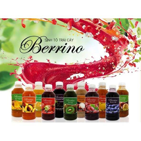 Sinh tố trái cây Berrino 1L - đủ mùi