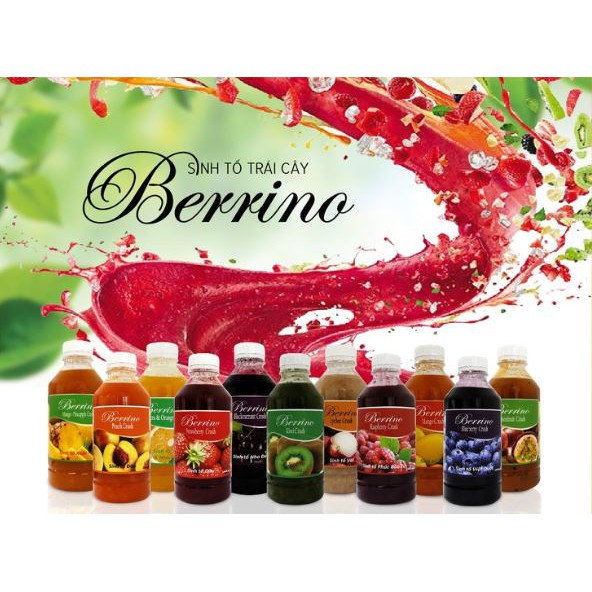 Sinh tố trái cây Berrino 1L đủ mùi