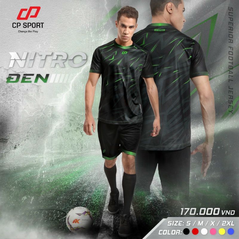 BỘ QUẦN ÁO ĐÁ BANH CP NITRO MỚI SIÊU ĐỘC LẠ MẮT , CHẤT VẢI CỰC ĐẸP