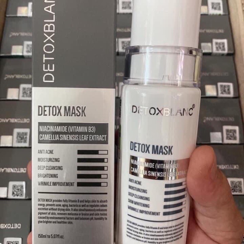[Mẫu mới- Tem check] Mặt nạ thải độc Detox mask sữa rửa mặt detox blanc mẫu mới | BigBuy360 - bigbuy360.vn