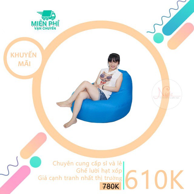 Ghế BeanbagGhế lười hạt xốp night giá rẻ tphcmGiao hàng miễn phí TPHCM