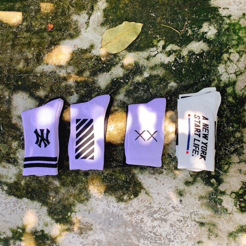 Tất cổ cao nam nữ vớ sneaker NY hottrend thời trang hàn quốc đẹp giá rẻ MRSOCKS VC041