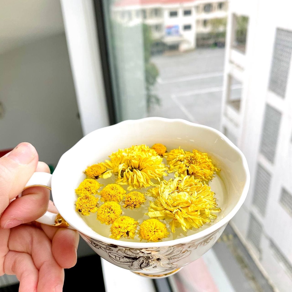 Trà hoa cúc sấy khô nguyên bông 100gr